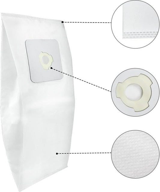 Premium Central Vacuum Bags Compatible for CycloVac TDSAC53C, MVac TDSAC53M & TDSAC91M Central Vac Systems. High Efficiency, Tear-Resistant, 3-Notch Opening, 4.5 Gallon. (3 Bags)