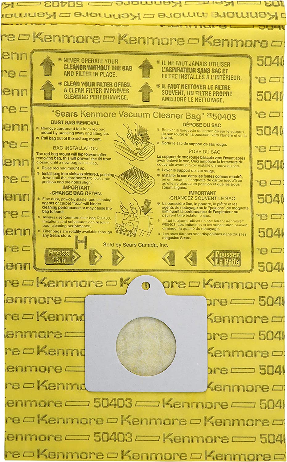 Compatible Kenmore 50403 Canister Vacuum Bags