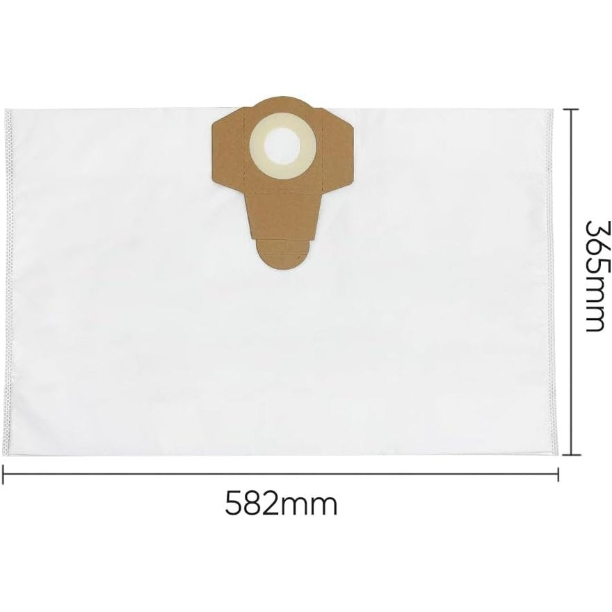 Premium Cloth Bags for Kubota 4 to 12 Gallon Wet/Dry Shop Vacuum Systems (15-45.5 L), BigVac 55001. Also fits Toolmaster, Fixman, etc. Tear-Resistant, Non-Woven Cloth Material - 3-Pack