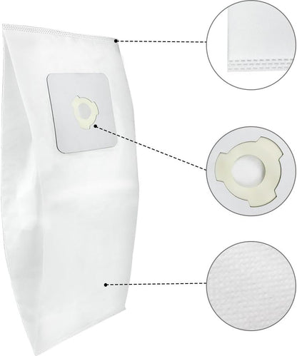 Premium Central Vacuum Bags Compatible for CycloVac TDSAC53C, MVac TDSAC53M & TDSAC91M Central Vac Systems. High Efficiency, Tear-Resistant, 3-Notch Opening, 4.5 Gallon. (3 Bags)