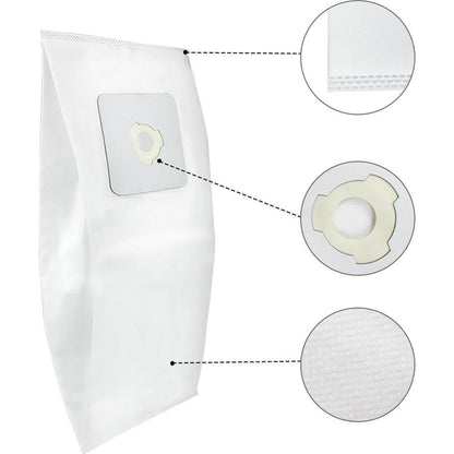 Premium Central Vacuum Bags Compatible for CycloVac TDSAC93C, MVac TDSAC93M & the Solution 800 Central Vac Systems. High Efficiency, Tear-Resistant, 3-Notch Opening, 5 Gallon. (3 Bags)