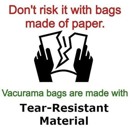 Premium IB600 HEPA Vacuum Bags Compatible for Kenmore Intuition Upright Models BU4022 BU4020 BU4018 BU4050 BU3040, and 521355 for Vacmaster Captura Tear-Resistant, Non-Woven Cloth. (6 Pack)
