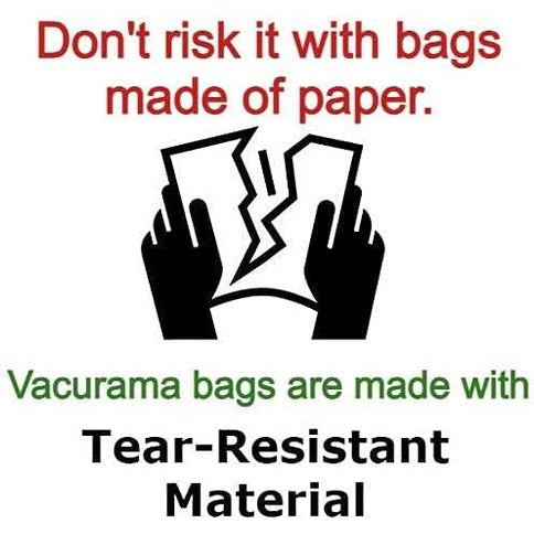 Premium Central Vacuum Bags Compatible for OVO 22.5L/5.81 Gal. OVO-700ST-35H, Filtre 186, Nadair, Husky Storm, Eclipse, Equinox, Pro, Titan and Other Central Vac Systems (3 Bags)