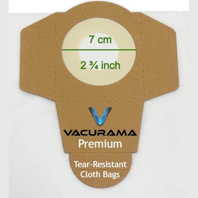 Premium Cloth Bags for Kubota 4 to 12 Gallon Wet/Dry Shop Vacuum Systems (15-45.5 L), BigVac 55001. Also fits Toolmaster, Fixman, etc. Tear-Resistant, Non-Woven Cloth Material - 3-Pack