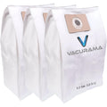 Premium Compatible OVO & Nadair Central Vacuum Bags 12.5L / 3.2 Gal. Triple Layer, Non-Woven HEPA Cloth Filtration Material - Pack of 3