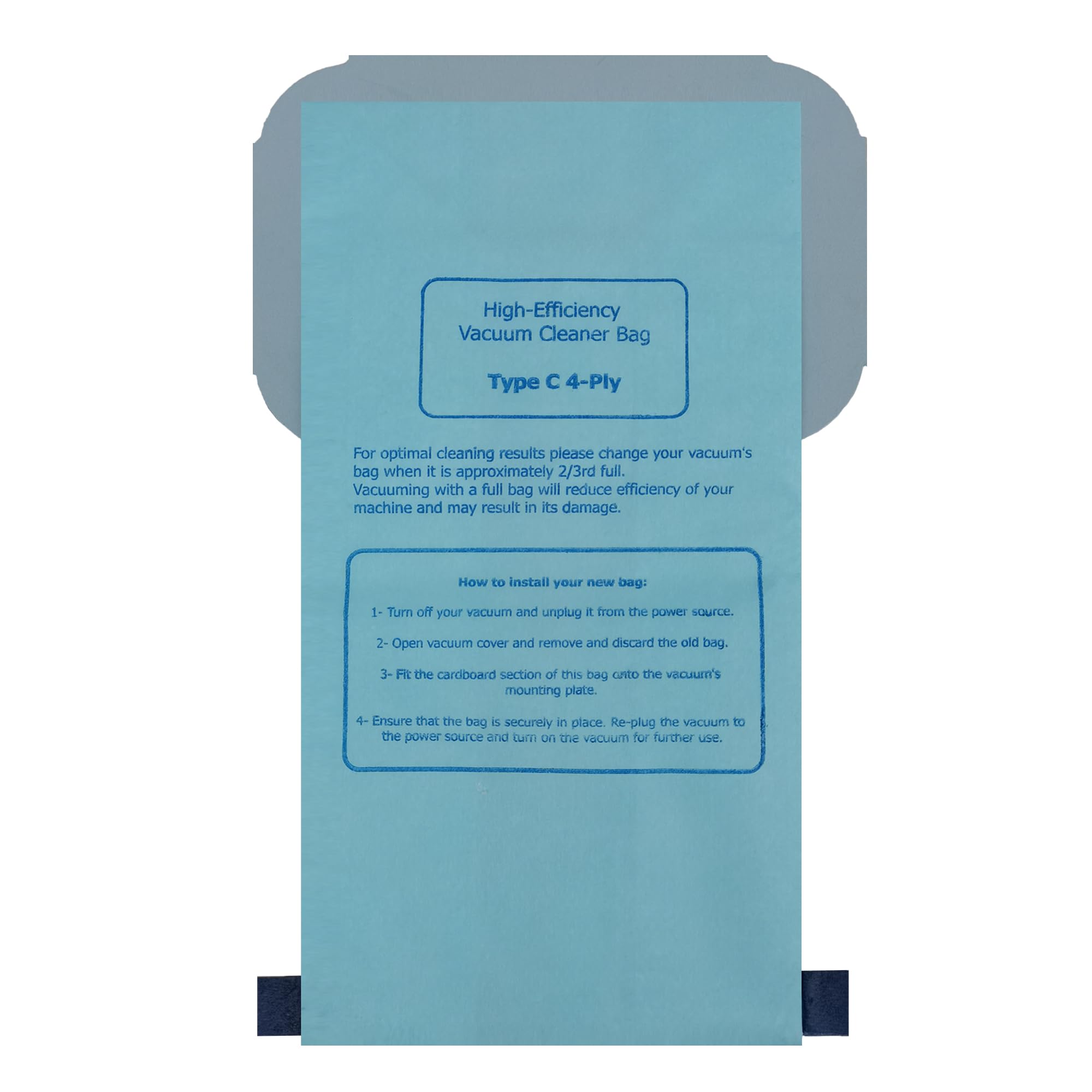 Premium Multi-Layered Electrolux Vacuum Bags Style C - Compatible Replacement Micro-Filtration Dust Bags for Electrolux and Aerus Canister Tank Vacuums - Type C - 12 Pack