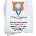 Premium Cloth Shop Vacuum Bags, 6-10 Gallon. Compatible for DEWALT DXVA19-4101, DXVA19-4111, DXV06P DXV09P DXV09PA DXV10P DXV10PL DXV10S DXV10SA DXV10SB, Tear-Resistant, Non-Woven Cloth