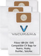 Premium Central Vacuum Bags - Replacement for Nuera Filtre 189, Husky Filtre 189, DuoVac Filtre 189, SoluVac Filtre-189 SVS, And Other CV Systems (3 Bags)