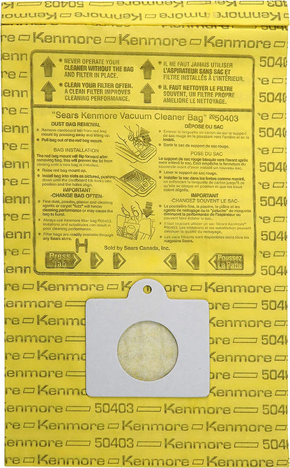 Compatible Kenmore 50403 Canister Vacuum Bags