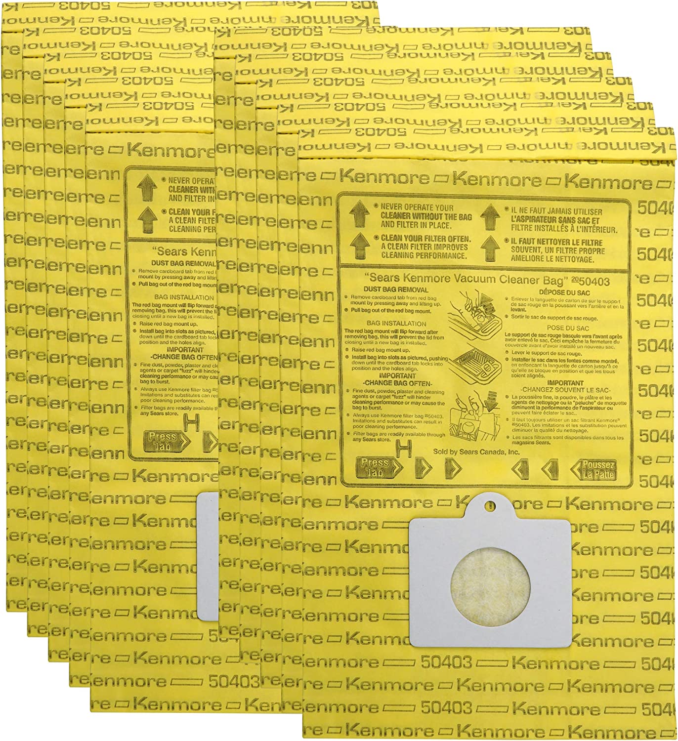 Compatible Kenmore 50403 Canister Vacuum Bags