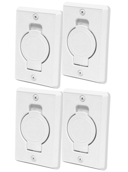 Universal Central Vacuum Wall Plate Inlet Replacement Set (4-Pack)