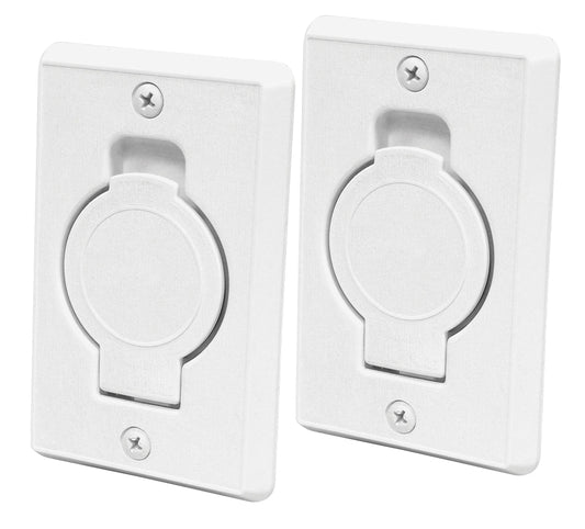 Universal Central Vacuum Wall Plate Inlet Replacement Set (2-Pack)