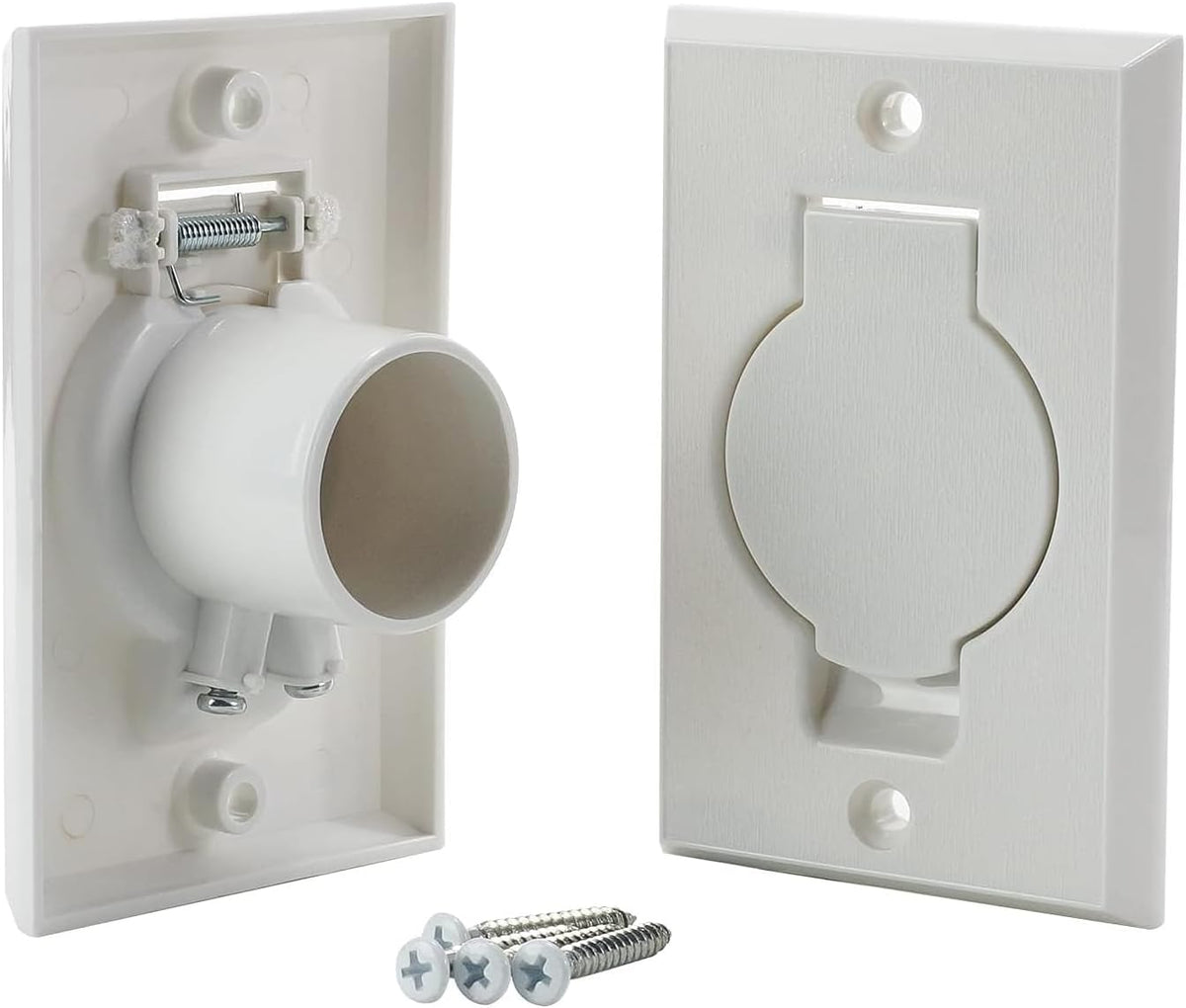 Universal Central Vacuum Wall Plate Inlet Replacement Set (2-Pack)